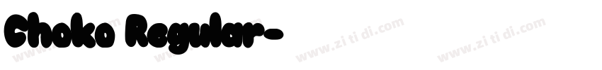 Choko Regular字体转换